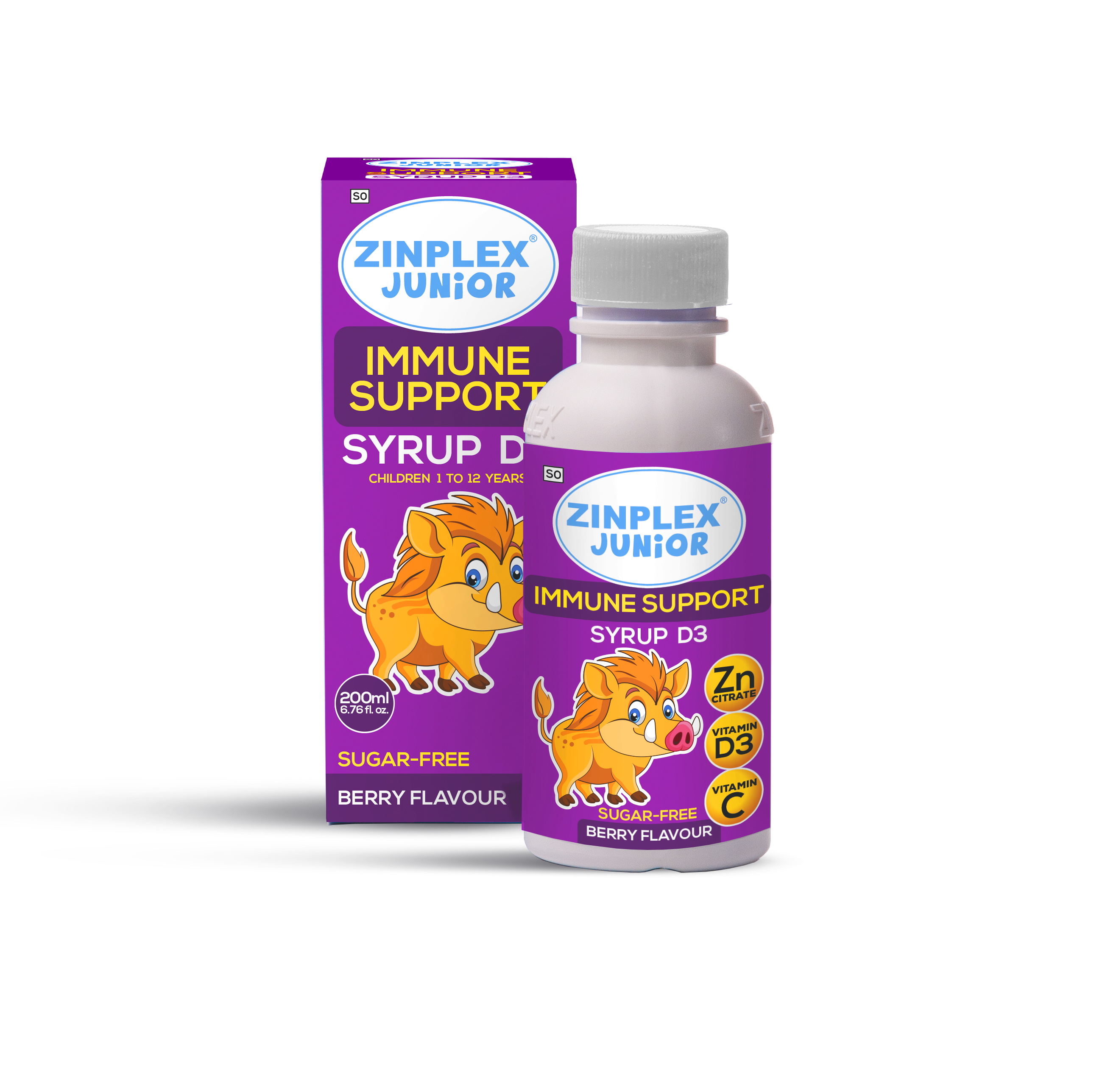 Zinplex Range ZINPLEX® Immune Support D3 Syrup – Zinplex South Africa